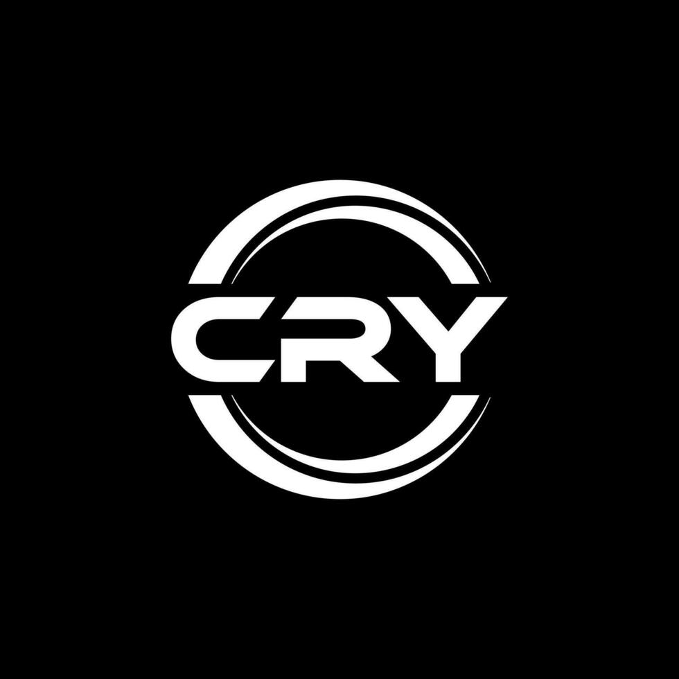 CRY Logo Design, Inspiration for a Unique Identity. Modern Elegance and Creative Design. Watermark Your Success with the Striking this Logo. vector