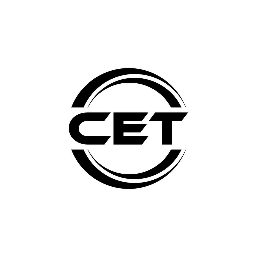 CET Logo Design, Inspiration for a Unique Identity. Modern Elegance and Creative Design. Watermark Your Success with the Striking this Logo. vector