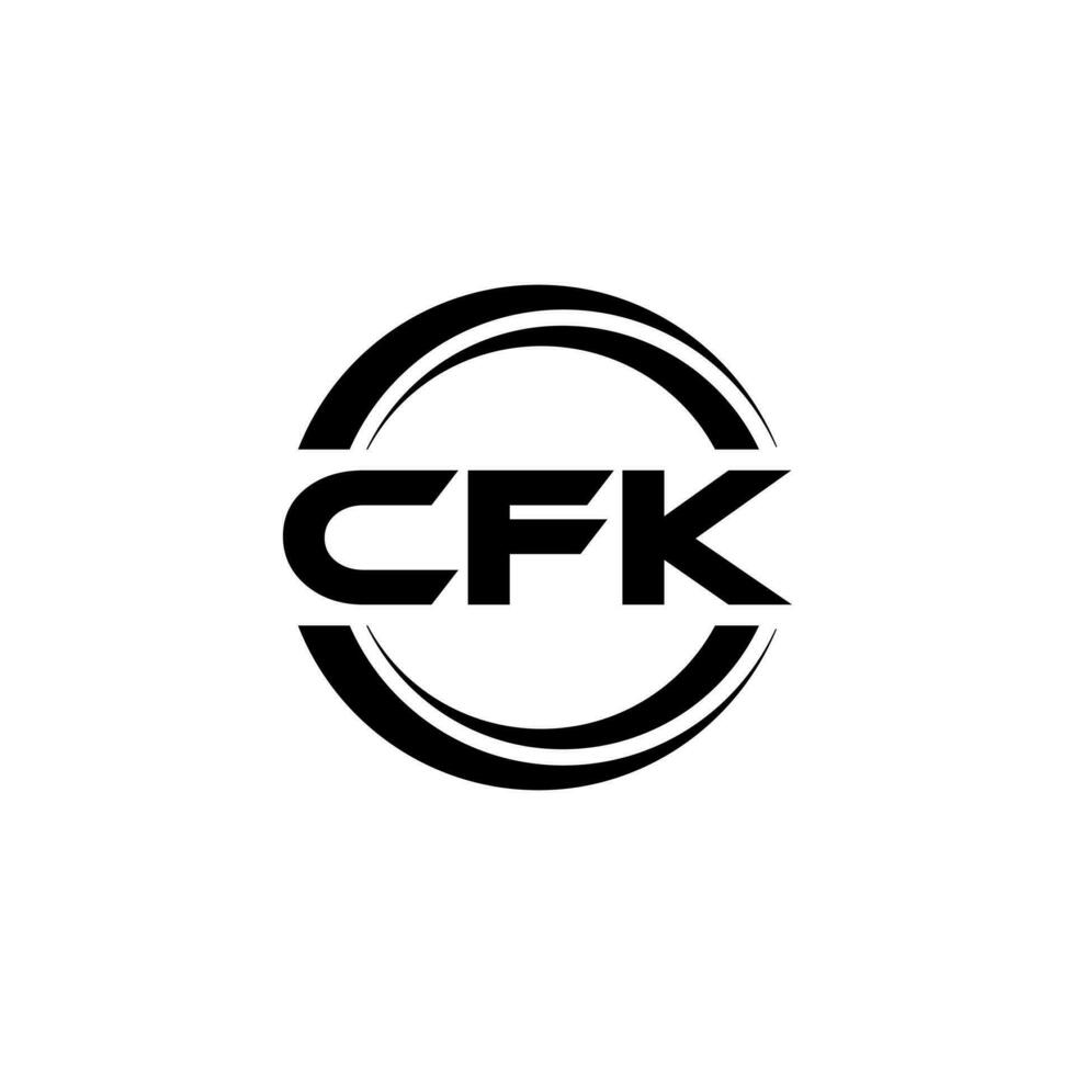CFK Logo Design, Inspiration for a Unique Identity. Modern Elegance and Creative Design. Watermark Your Success with the Striking this Logo. vector