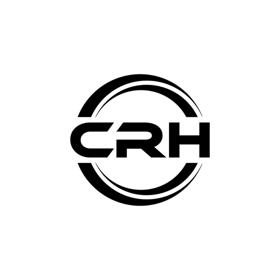 CRH Logo Design, Inspiration for a Unique Identity. Modern Elegance and Creative Design. Watermark Your Success with the Striking this Logo. vector