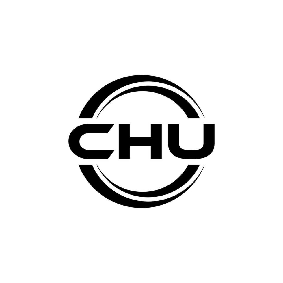 CHU Logo Design, Inspiration for a Unique Identity. Modern Elegance and Creative Design. Watermark Your Success with the Striking this Logo. vector