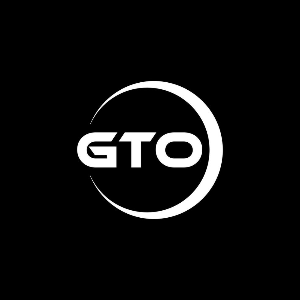 GTO Logo Design, Inspiration for a Unique Identity. Modern Elegance and Creative Design. Watermark Your Success with the Striking this Logo. vector