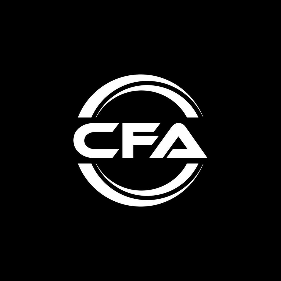 cfa logo diseño, inspiración para un único identidad. moderno elegancia y creativo diseño. filigrana tu éxito con el sorprendentes esta logo. vector