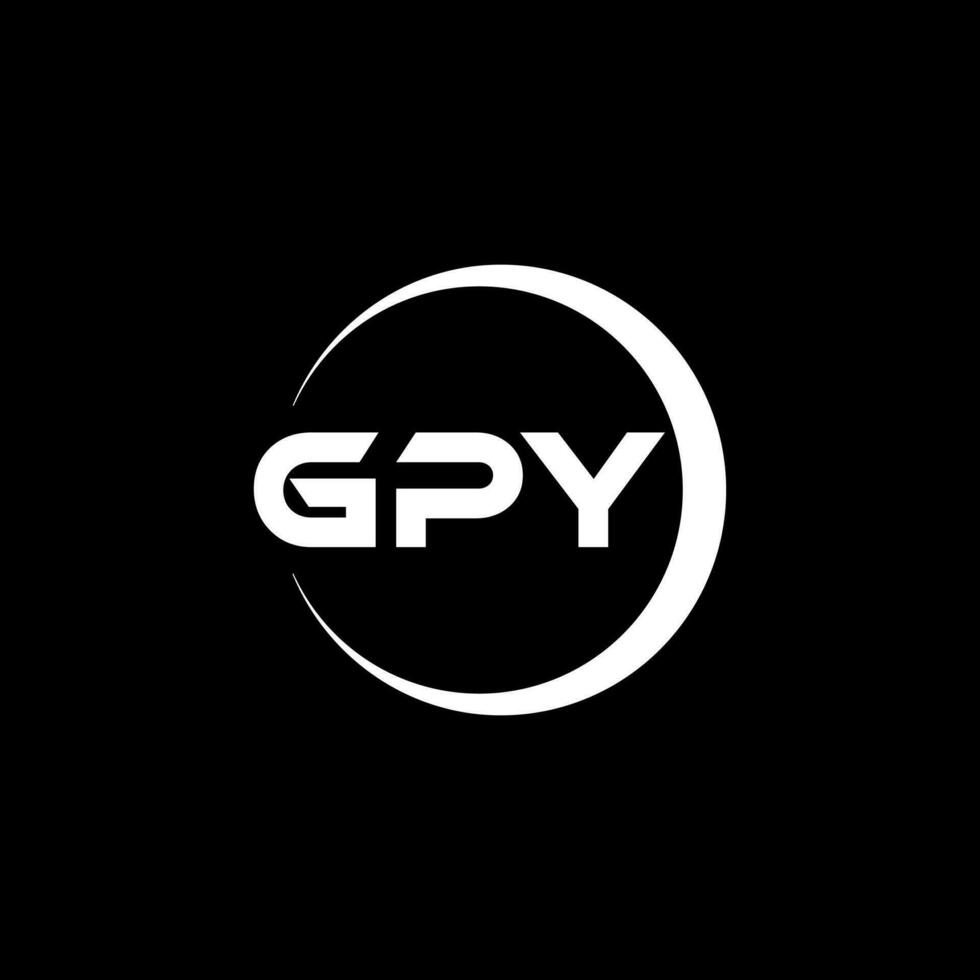 GPY Logo Design, Inspiration for a Unique Identity. Modern Elegance and Creative Design. Watermark Your Success with the Striking this Logo. vector