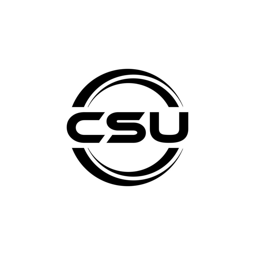 CSU Logo Design, Inspiration for a Unique Identity. Modern Elegance and Creative Design. Watermark Your Success with the Striking this Logo. vector