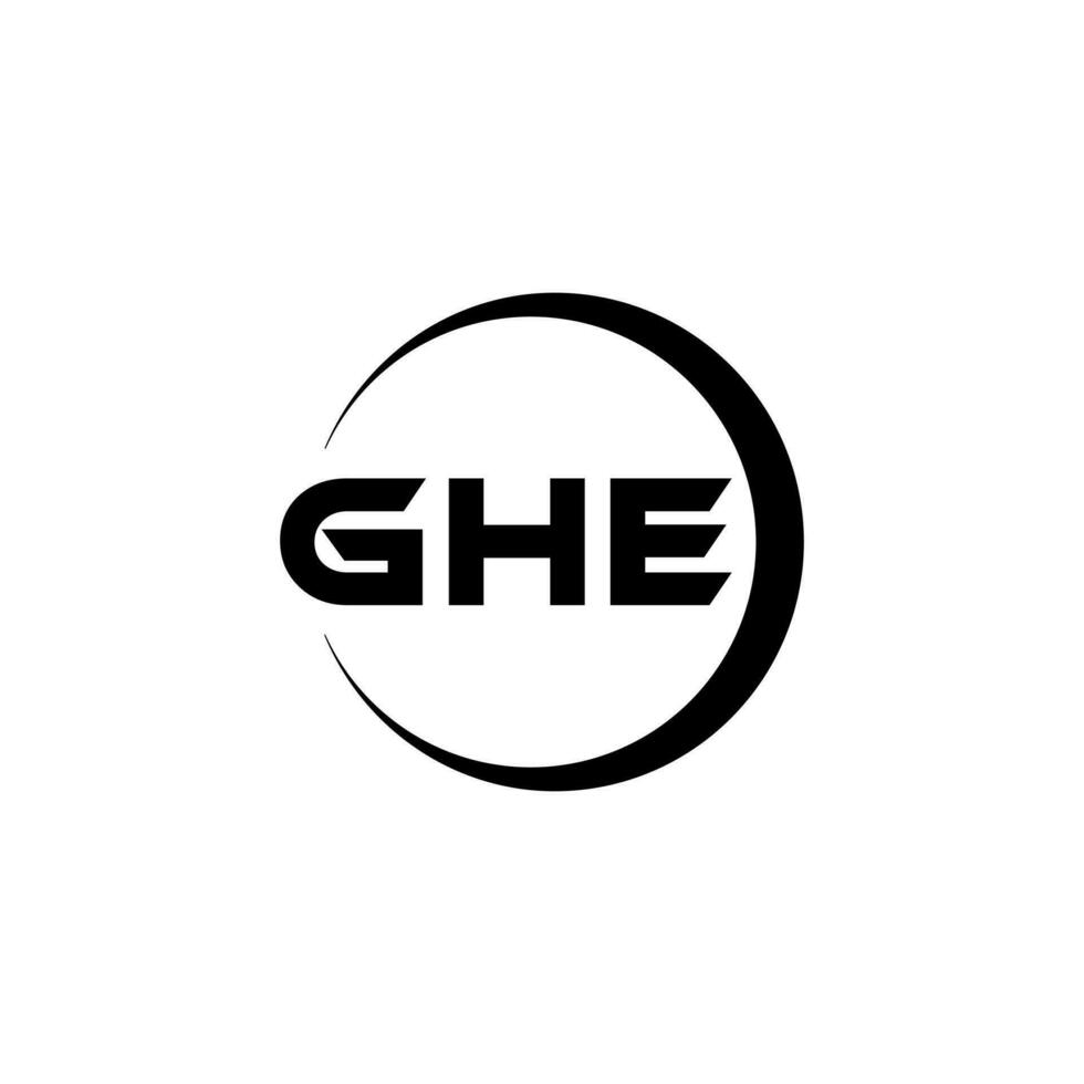 GHE Logo Design, Inspiration for a Unique Identity. Modern Elegance and Creative Design. Watermark Your Success with the Striking this Logo. vector