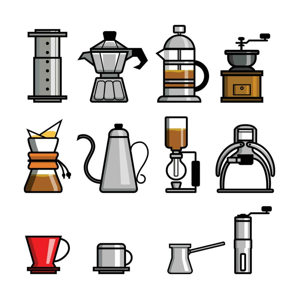 Coffee Manual Brewers vector