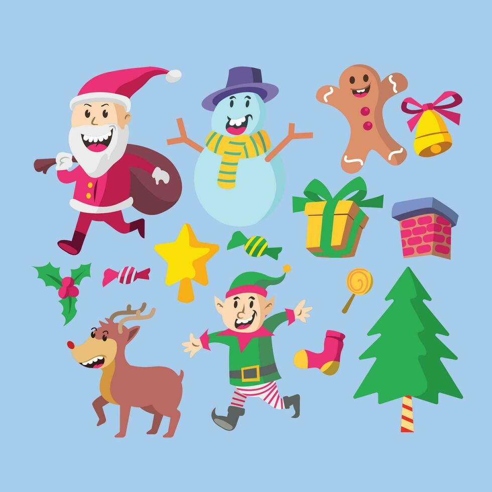 Cute Christmas Character vector
