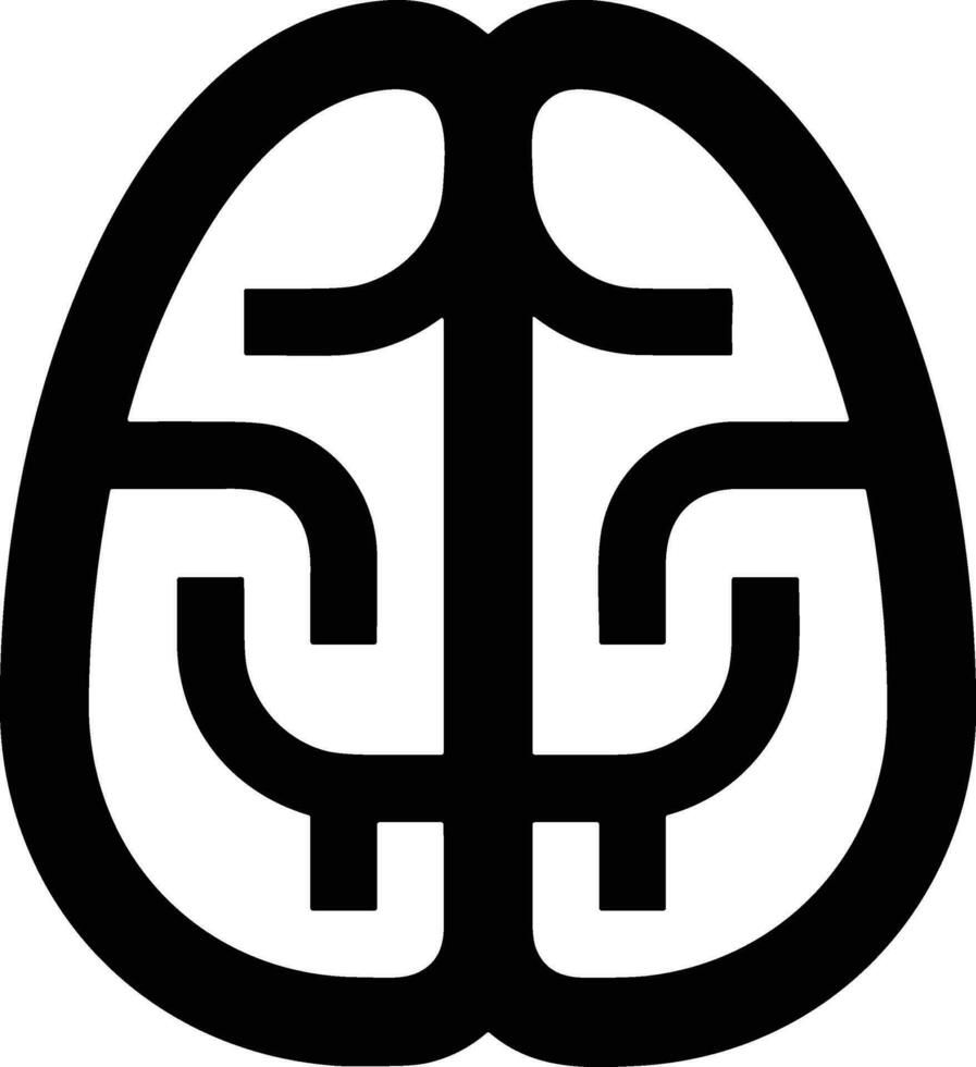 Brain idea symbol icon vector image. Illustration of the creative intelligence think design image. EPS 10