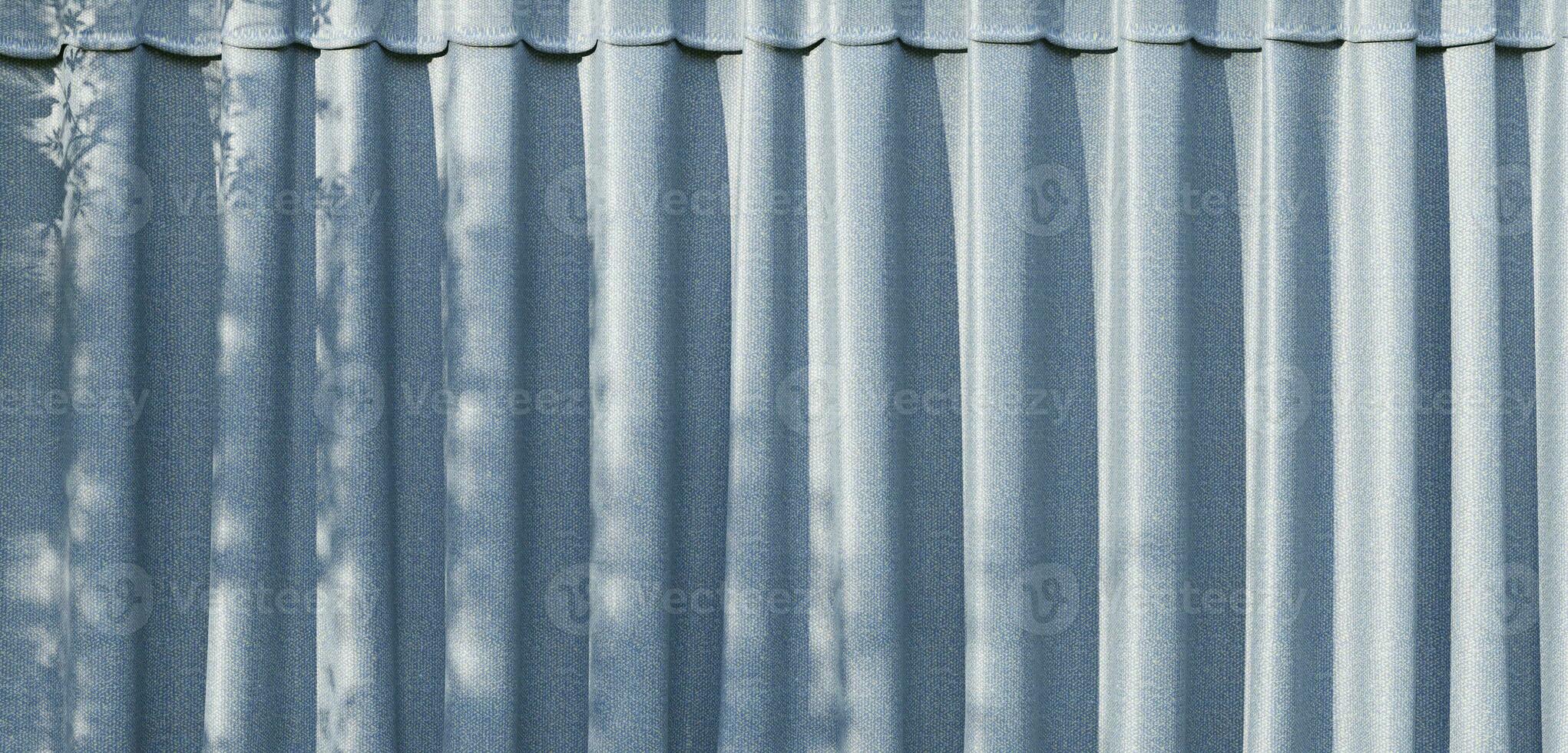 realistic stage curtain scene episode screen tableau partition curtain in theater or cinema Fabric close up on the background 3D illustration photo