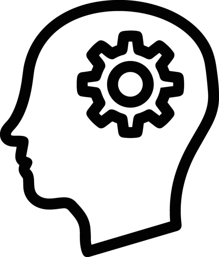 Brain idea symbol icon vector image. Illustration of the creative intelligence think design image. EPS 10