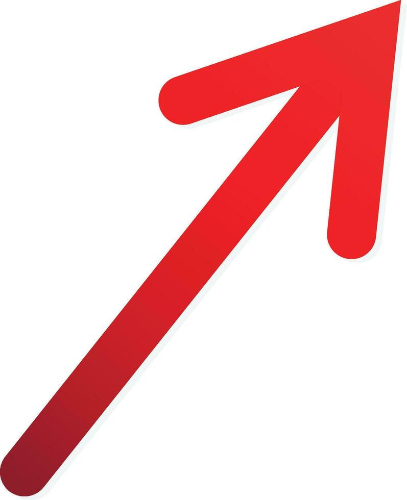 Red arrow Right vector Direction isolated on a white background. Simple ...