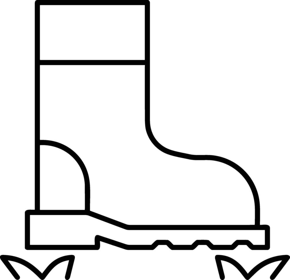 Boots symbol icon vector image. Illustration of the boot footwear shoe design image. EPS 10