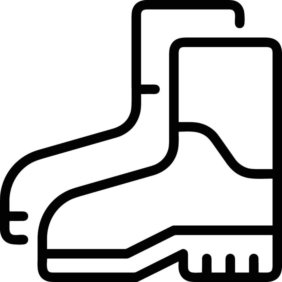 Boots symbol icon vector image. Illustration of the boot footwear shoe design image. EPS 10