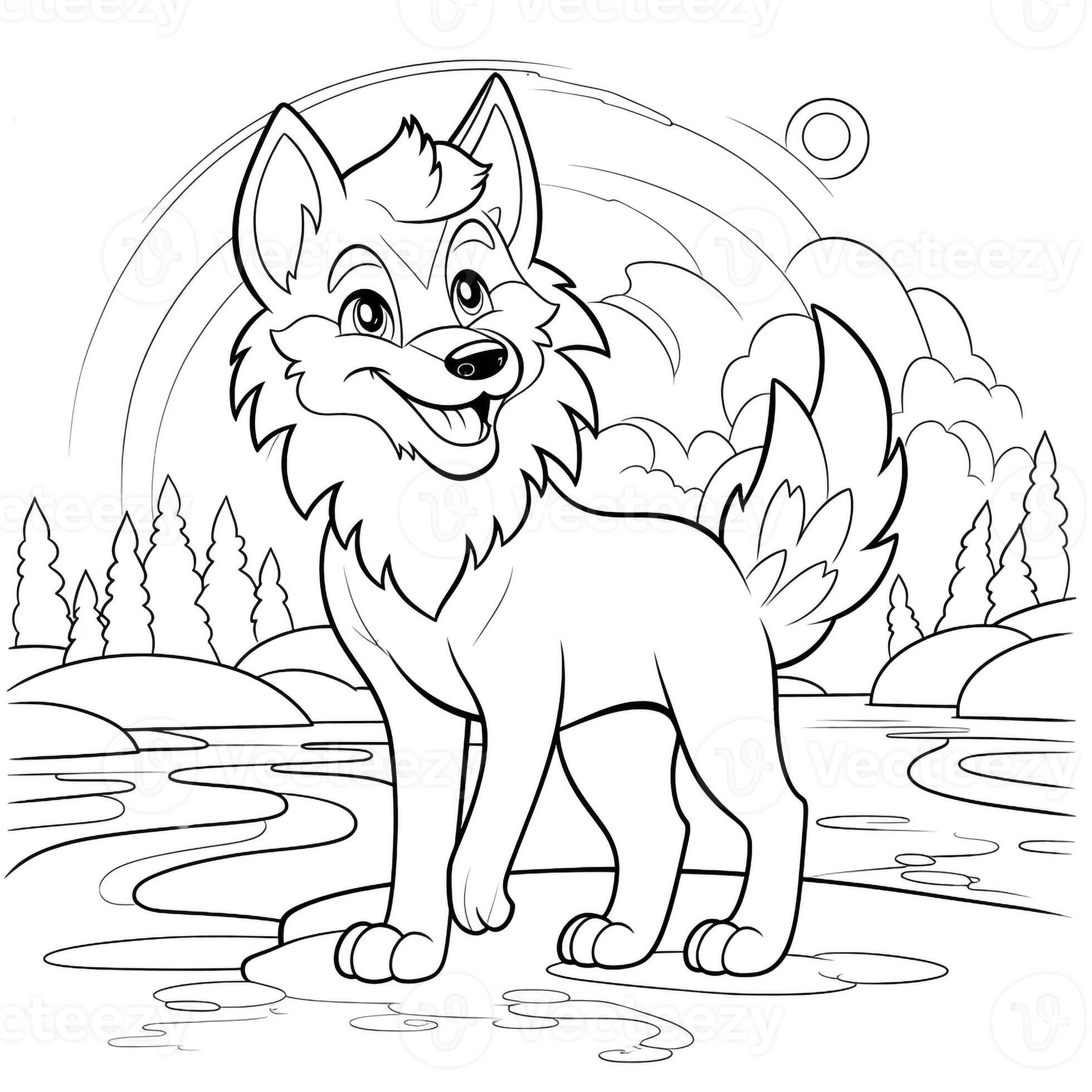 Animals Coloring Pages 26595277 Stock Photo at Vecteezy
