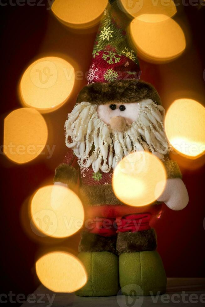 un Papa Noel claus claus con un barba y sombrero foto