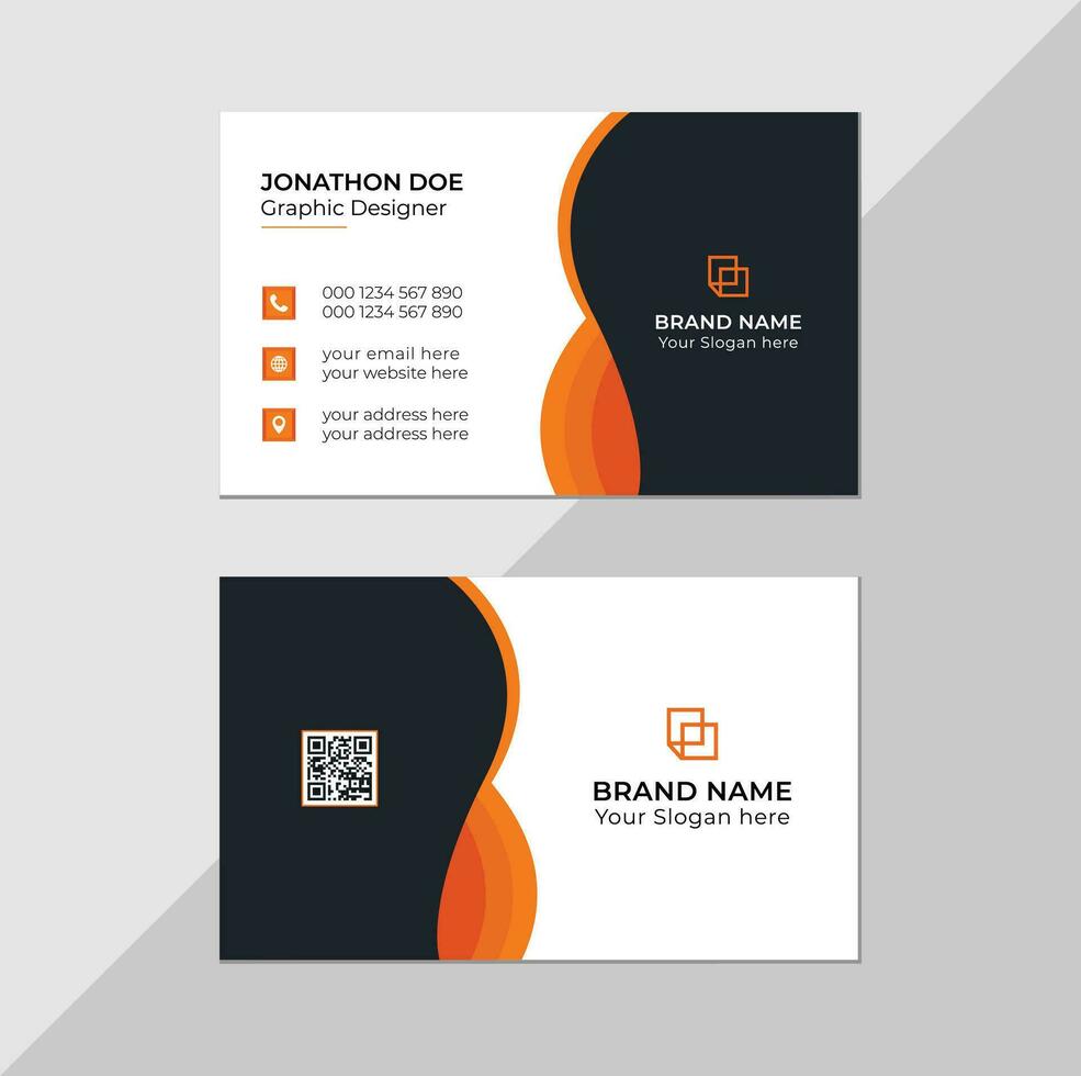 Creative and professional business card or visiting card design Free Vector