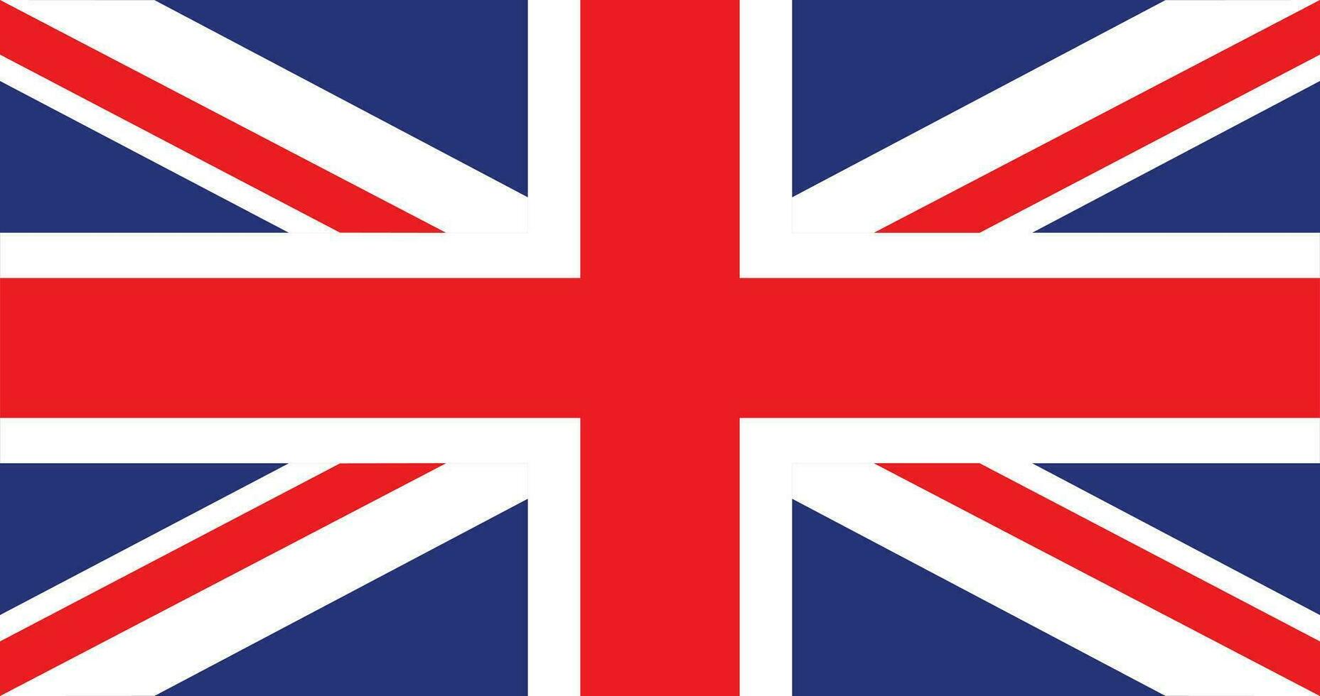 United Kingdom flag, Vector illustration of the United Kingdom flag Free Vector.
