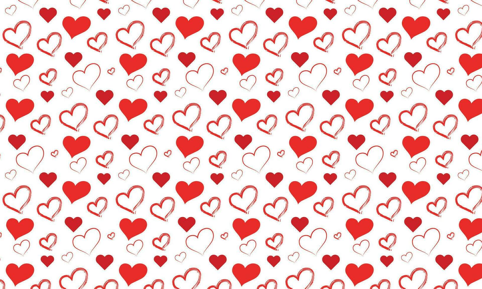 Hearts Seamless Pattern. Love Shape Pattern Design. Heart Love Seamless Pattern Background Vector Illustration Free Vector.