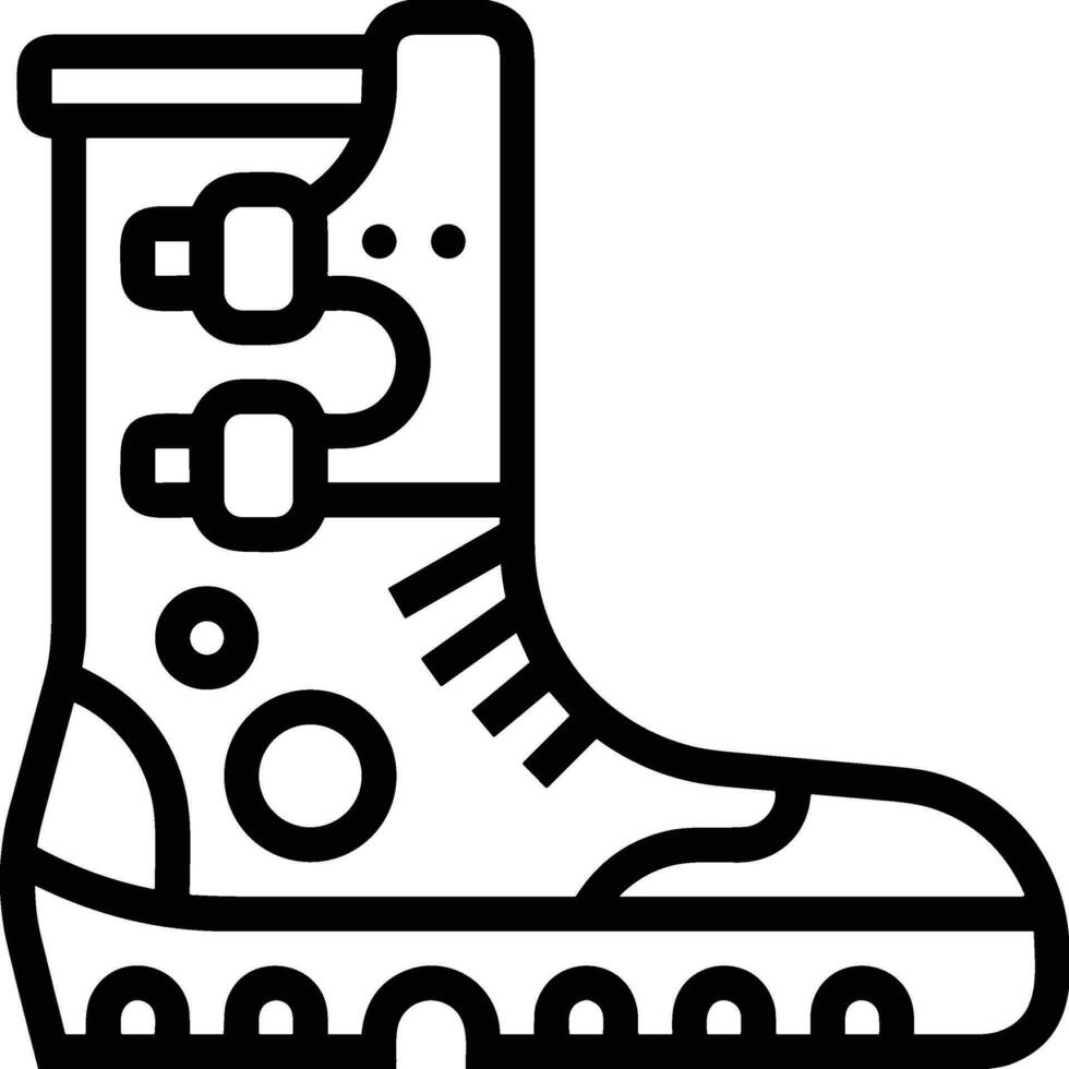 Boots symbol icon vector image. Illustration of the boot footwear shoe design image. EPS 10