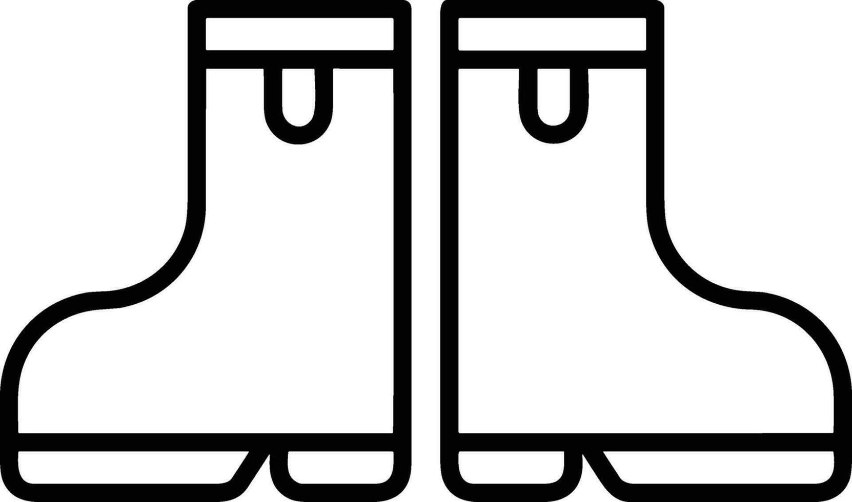 Boots symbol icon vector image. Illustration of the boot footwear shoe design image. EPS 10