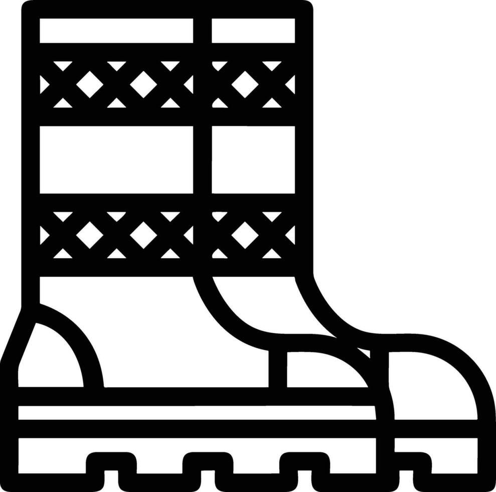 Boots symbol icon vector image. Illustration of the boot footwear shoe design image. EPS 10