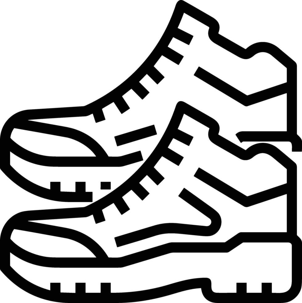 Boots symbol icon vector image. Illustration of the boot footwear shoe design image. EPS 10