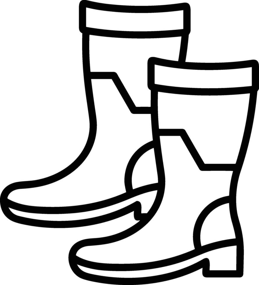 Boots symbol icon vector image. Illustration of the boot footwear shoe design image. EPS 10