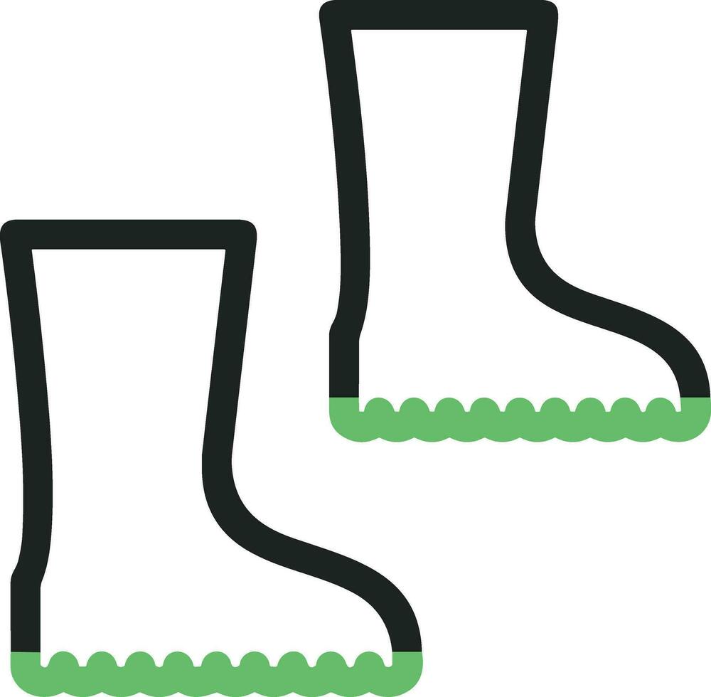 Boots symbol icon vector image. Illustration of the boot footwear shoe design image. EPS 10