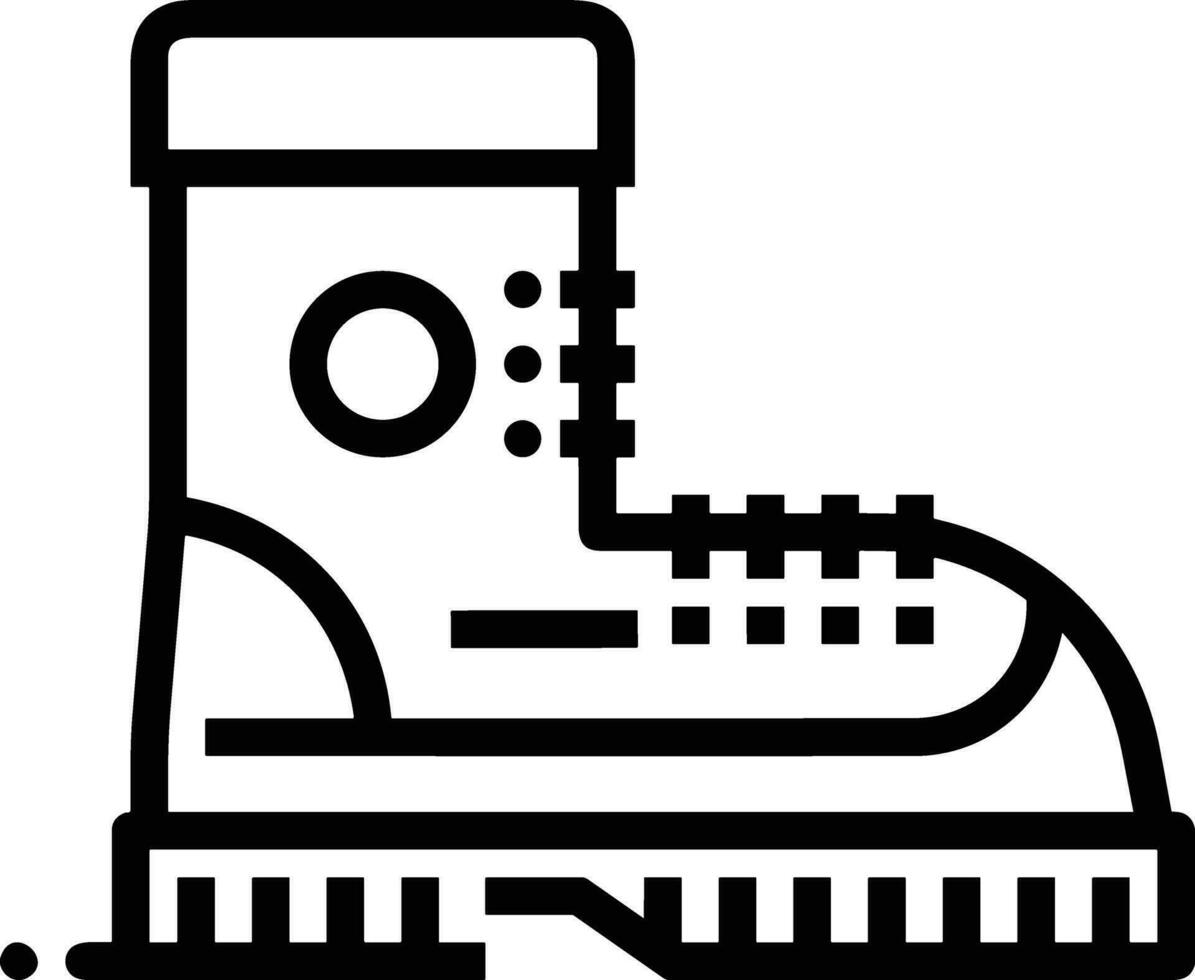 Boots symbol icon vector image. Illustration of the boot footwear shoe design image. EPS 10