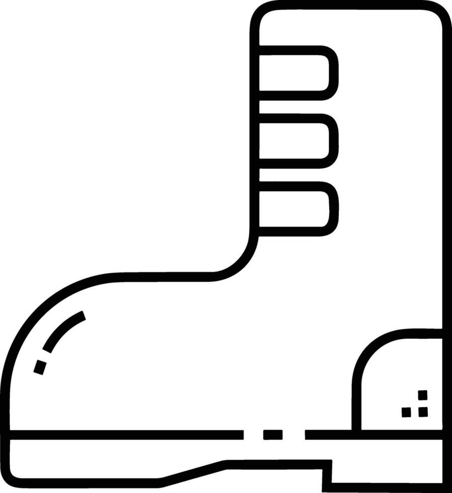 Boots symbol icon vector image. Illustration of the boot footwear shoe design image. EPS 10