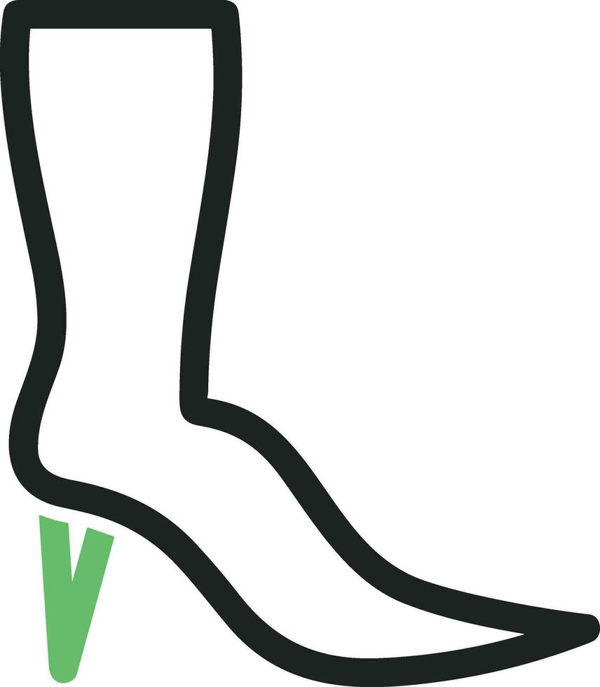 Boots symbol icon vector image. Illustration of the boot footwear shoe design image. EPS 10