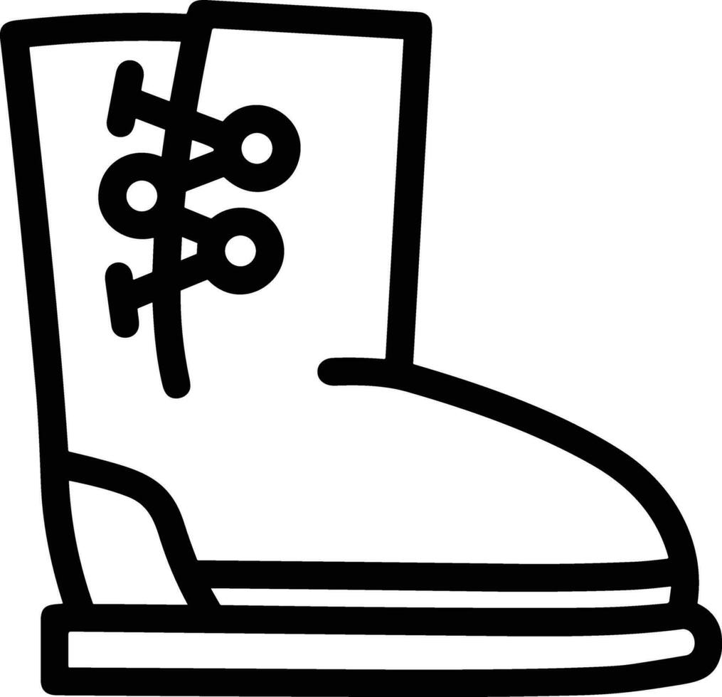 Boots symbol icon vector image. Illustration of the boot footwear shoe design image. EPS 10