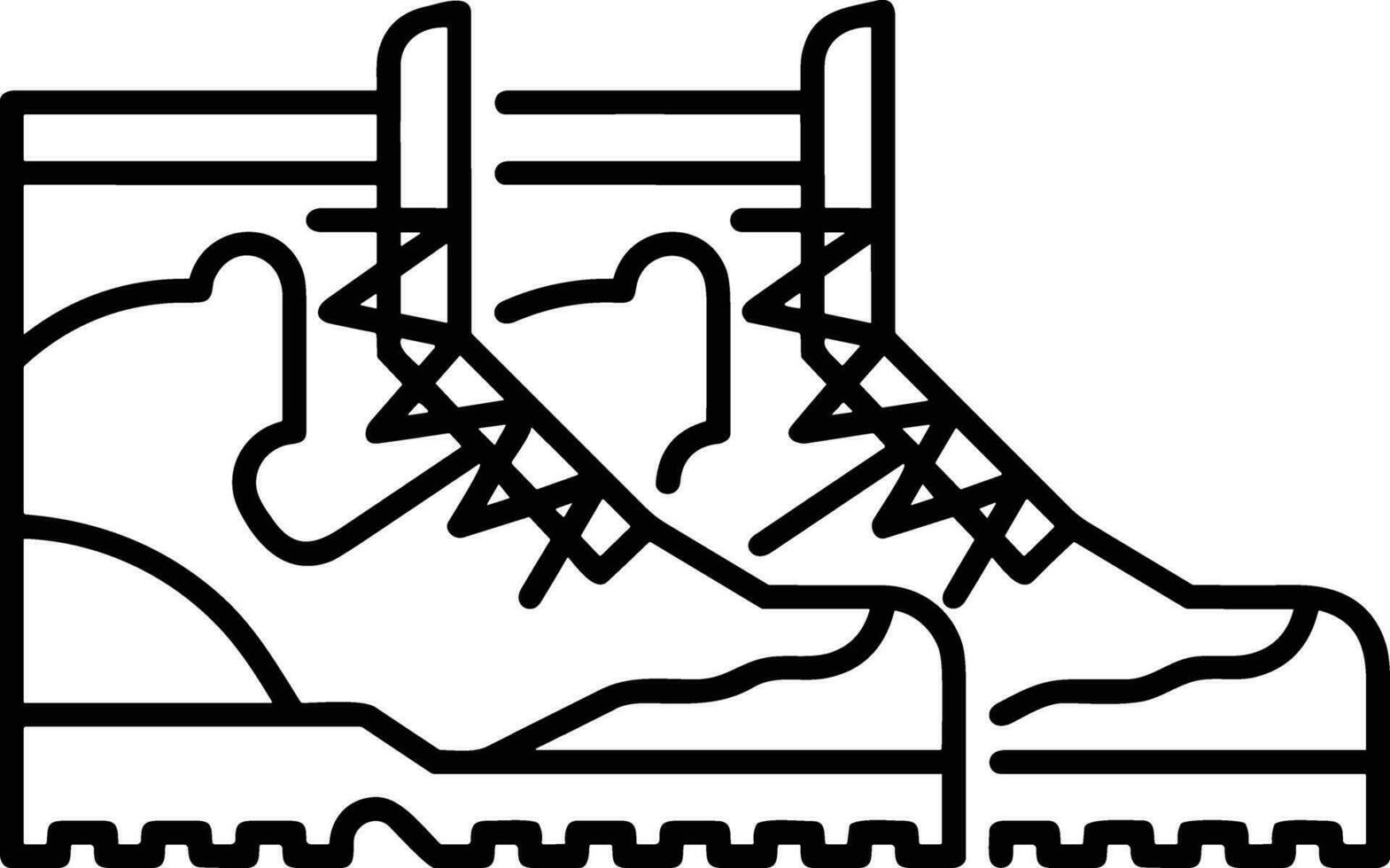 Boots symbol icon vector image. Illustration of the boot footwear shoe design image. EPS 10