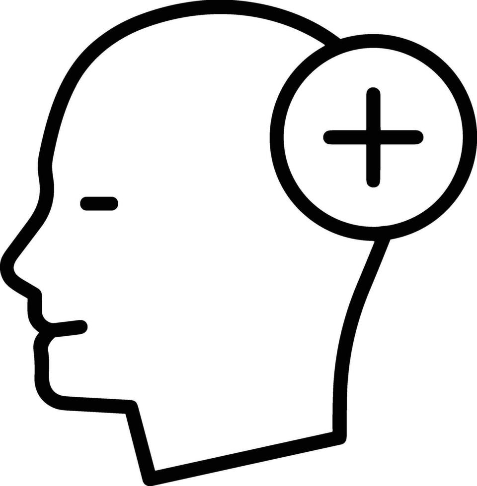 Brain idea symbol icon vector image. Illustration of the creative intelligence think design image. EPS 10