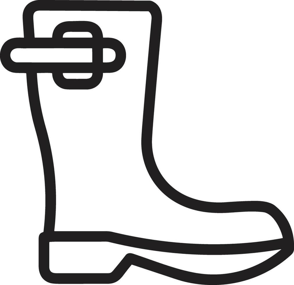 Boots symbol icon vector image. Illustration of the boot footwear shoe design image. EPS 10