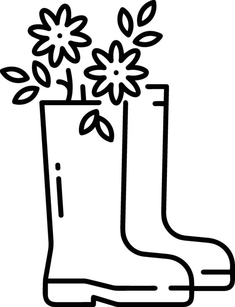 Boots symbol icon vector image. Illustration of the boot footwear shoe design image. EPS 10