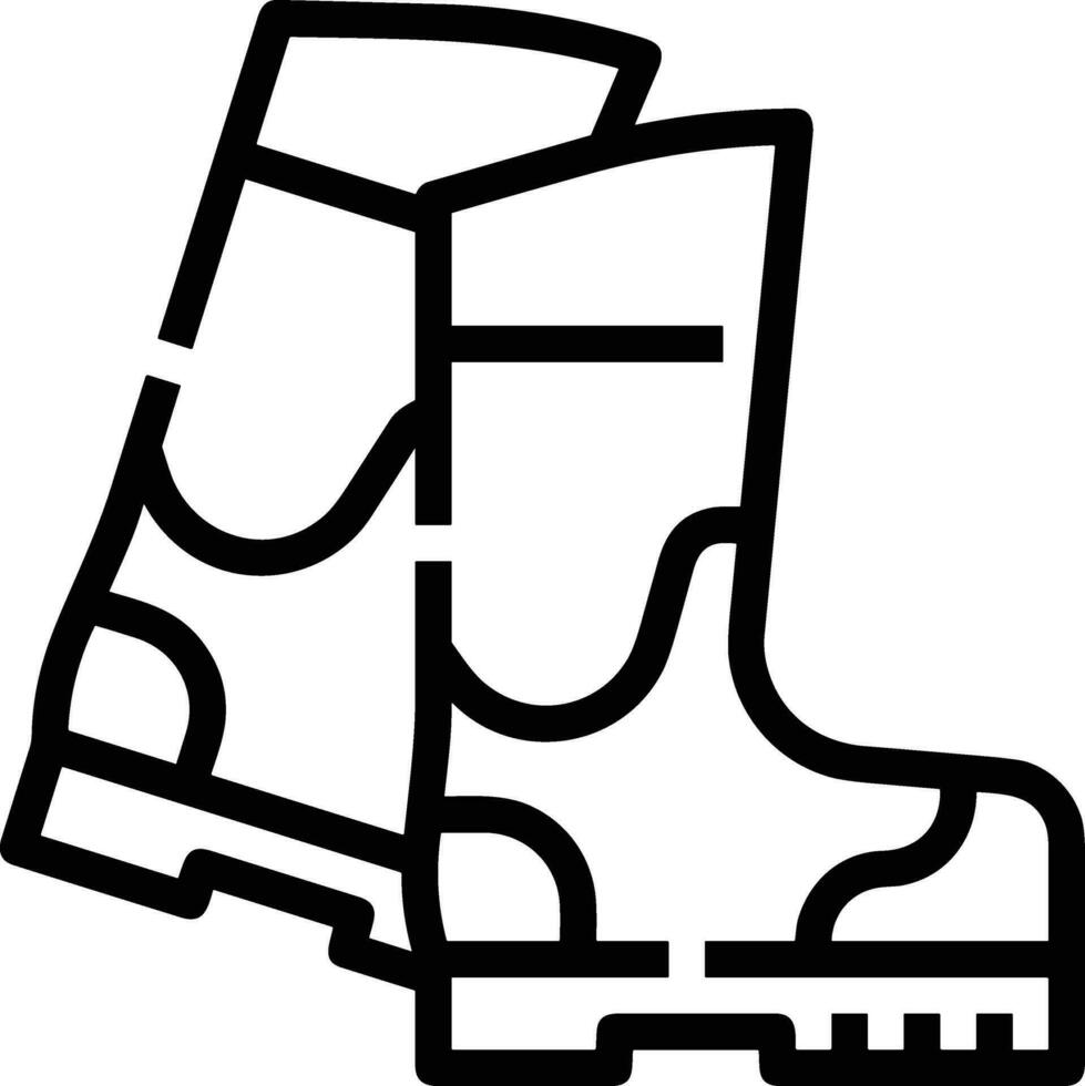 Boots symbol icon vector image. Illustration of the boot footwear shoe design image. EPS 10