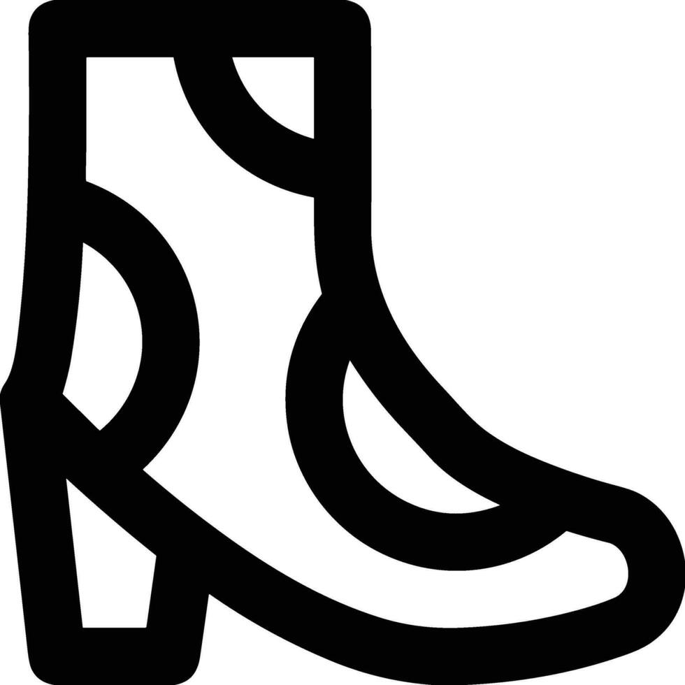 Boots symbol icon vector image. Illustration of the boot footwear shoe design image. EPS 10