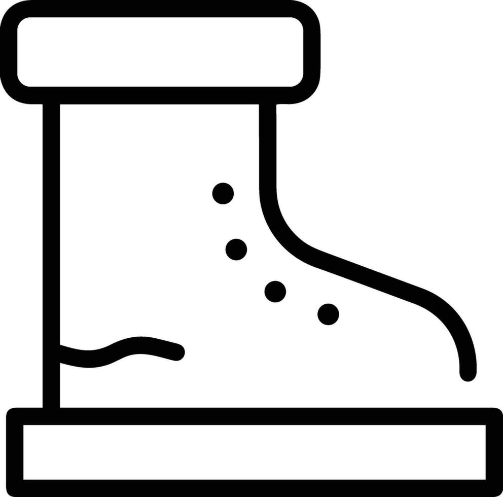 Boots symbol icon vector image. Illustration of the boot footwear shoe design image. EPS 10