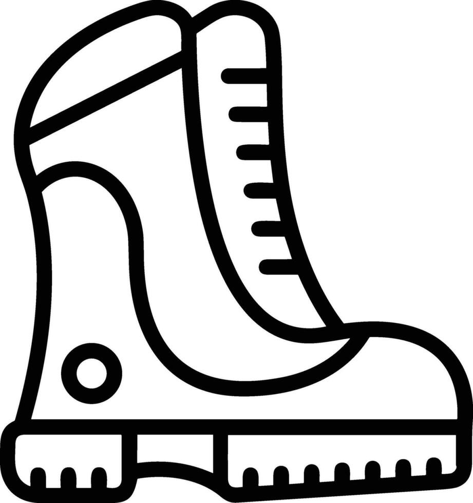 Boots symbol icon vector image. Illustration of the boot footwear shoe design image. EPS 10