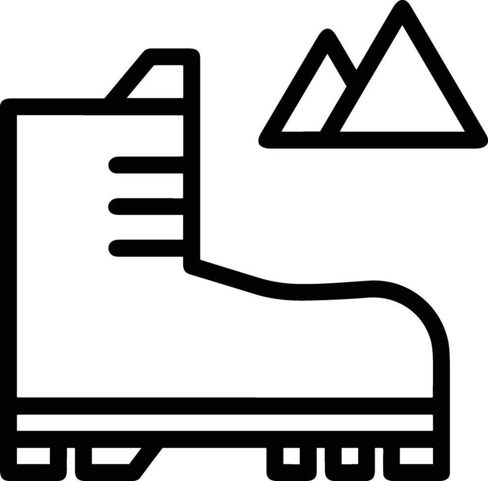 Boots symbol icon vector image. Illustration of the boot footwear shoe design image. EPS 10