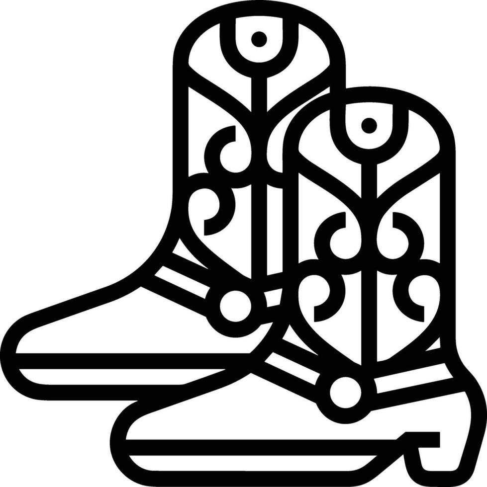 Boots symbol icon vector image. Illustration of the boot footwear shoe design image. EPS 10