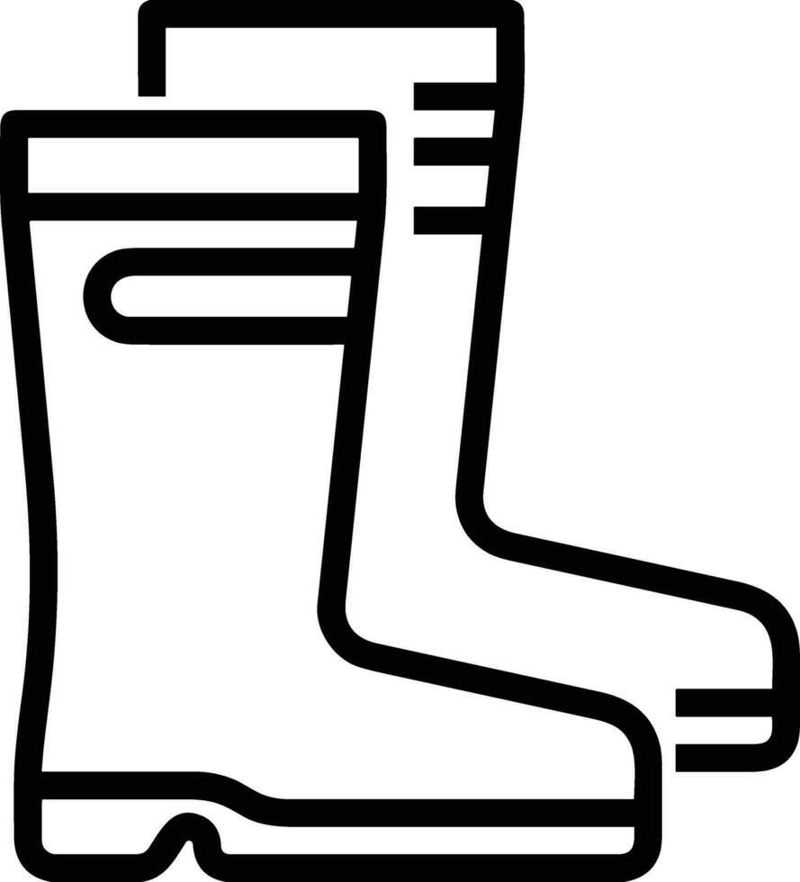 Boots symbol icon vector image. Illustration of the boot footwear shoe design image. EPS 10