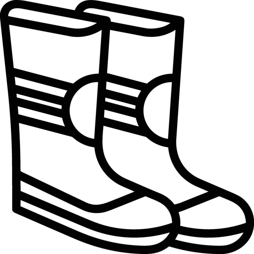 Boots symbol icon vector image. Illustration of the boot footwear shoe design image. EPS 10