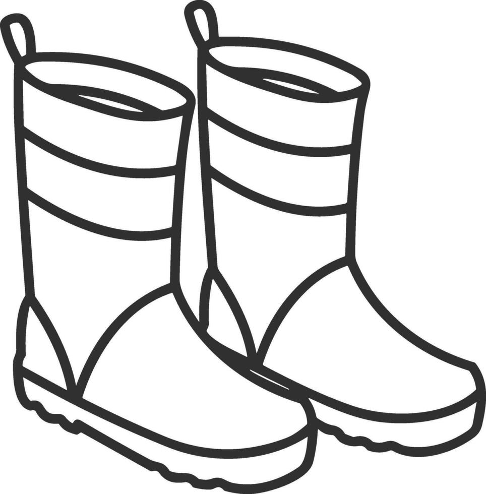 Boots symbol icon vector image. Illustration of the boot footwear shoe design image. EPS 10