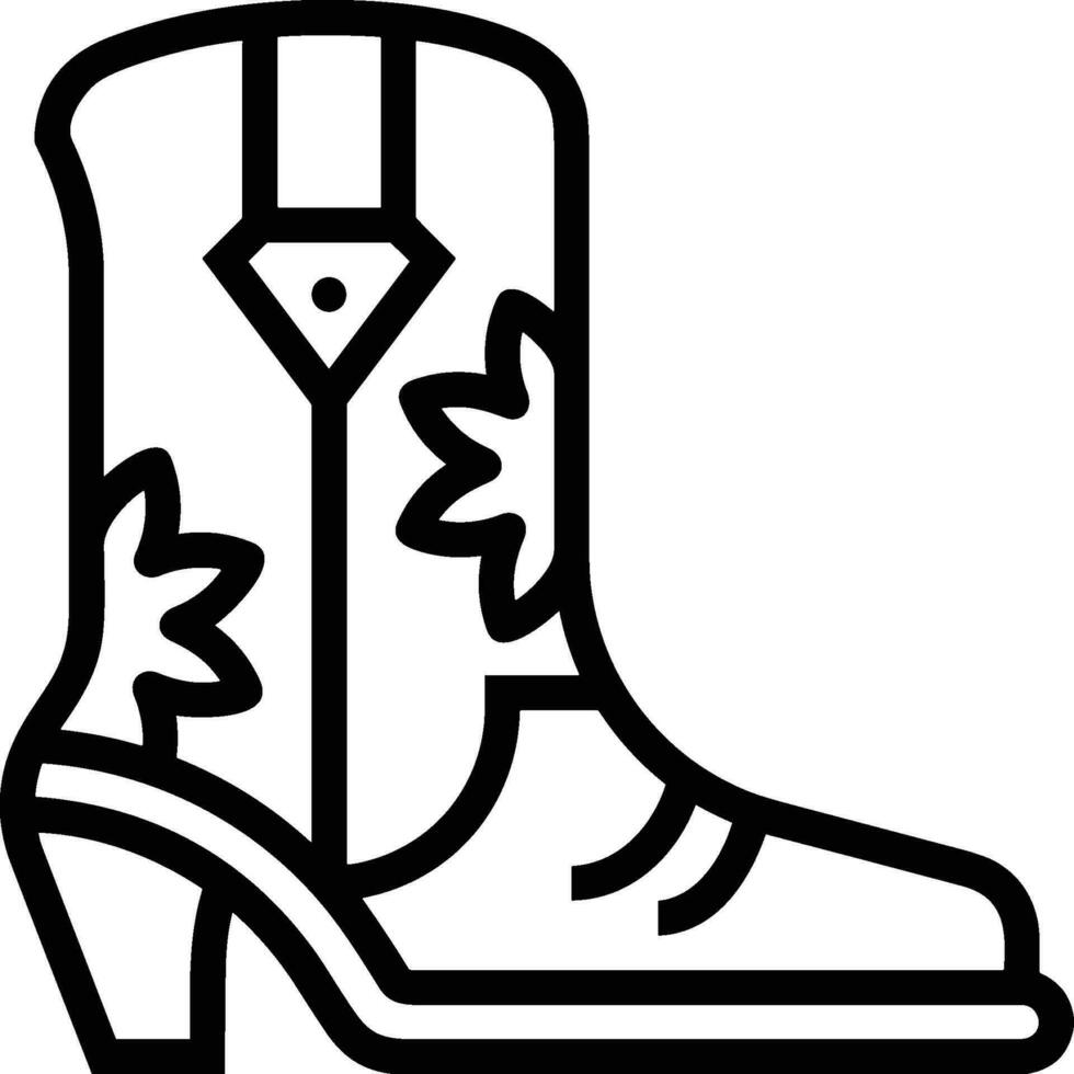 Boots symbol icon vector image. Illustration of the boot footwear shoe design image. EPS 10