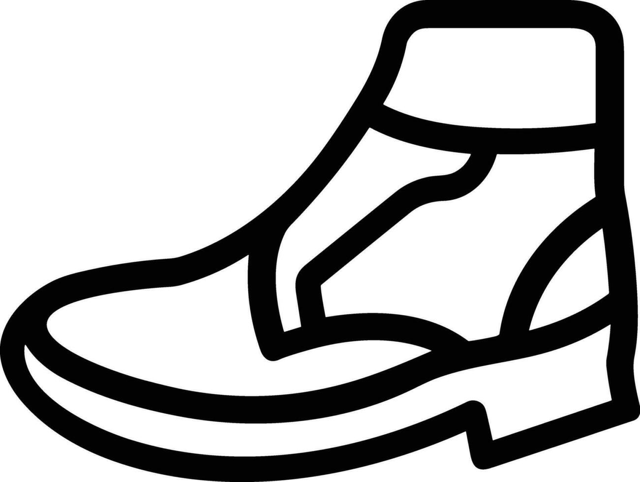 Boots symbol icon vector image. Illustration of the boot footwear shoe design image. EPS 10