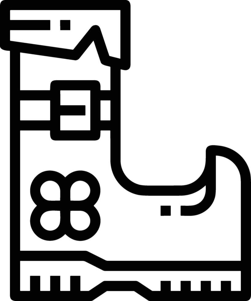 Boots symbol icon vector image. Illustration of the boot footwear shoe design image. EPS 10