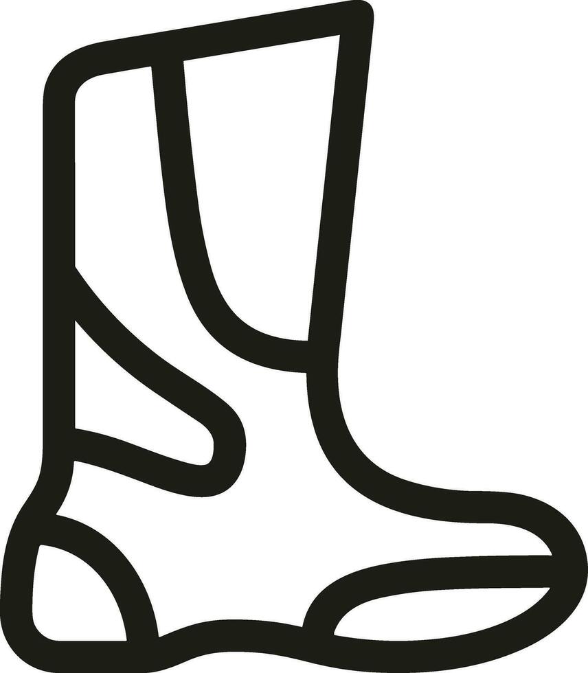 Boots symbol icon vector image. Illustration of the boot footwear shoe design image. EPS 10